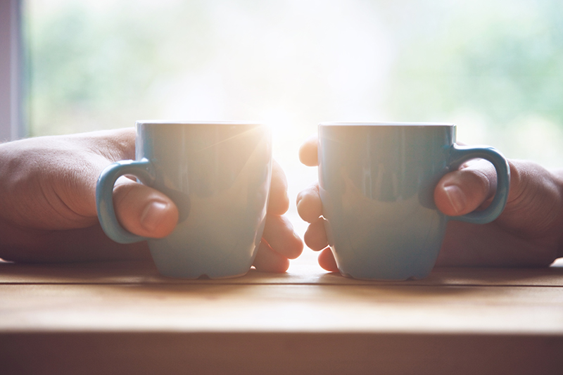 Two green mugs